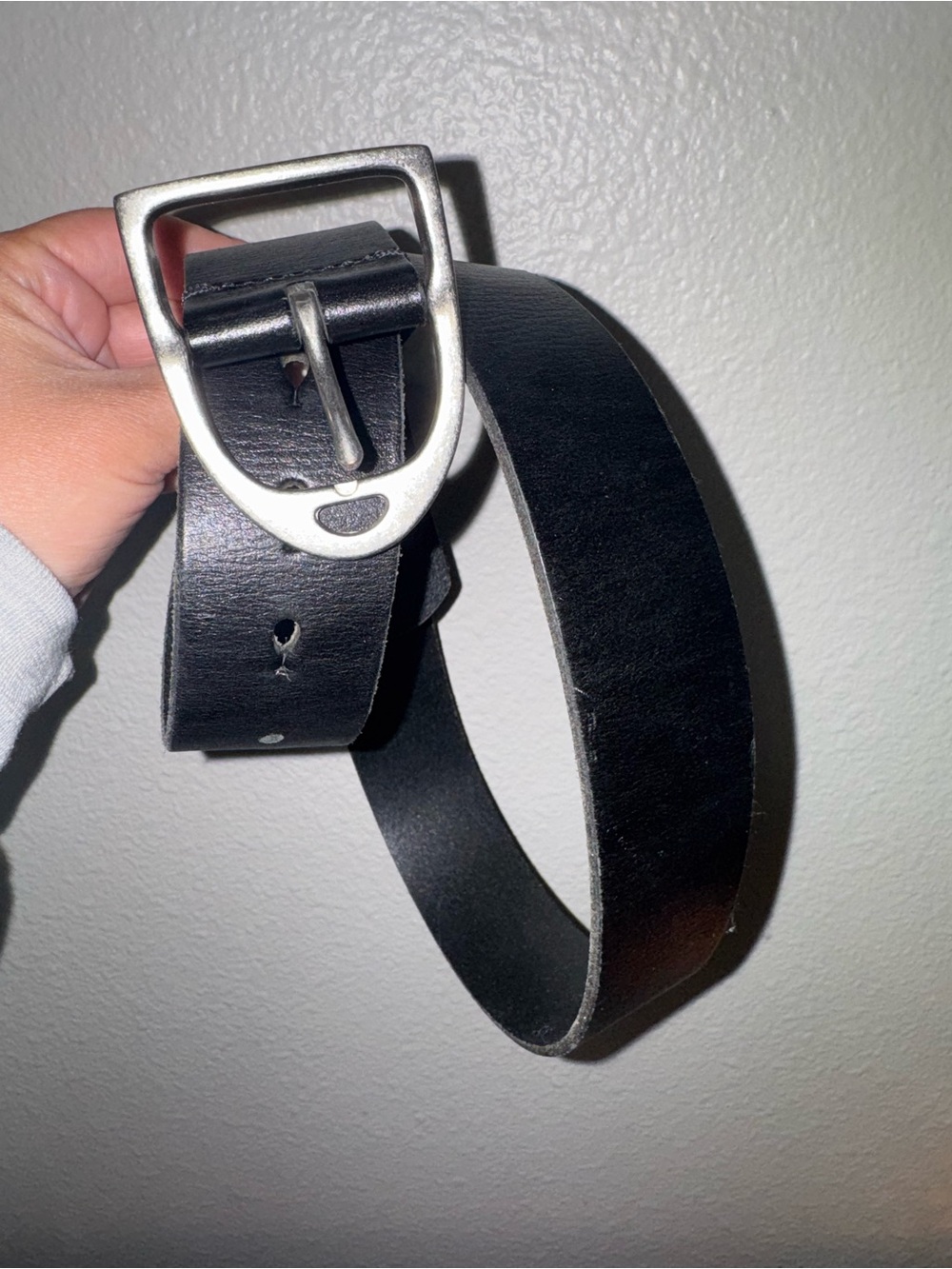 Ariat men's leather black belt 41”